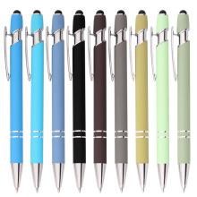 Melhores marcas de caneta de bola Promotal Custom 2 em 1 Capacitivo Multi Função Metal Ball Pen Aluminium Active Stylus caneta